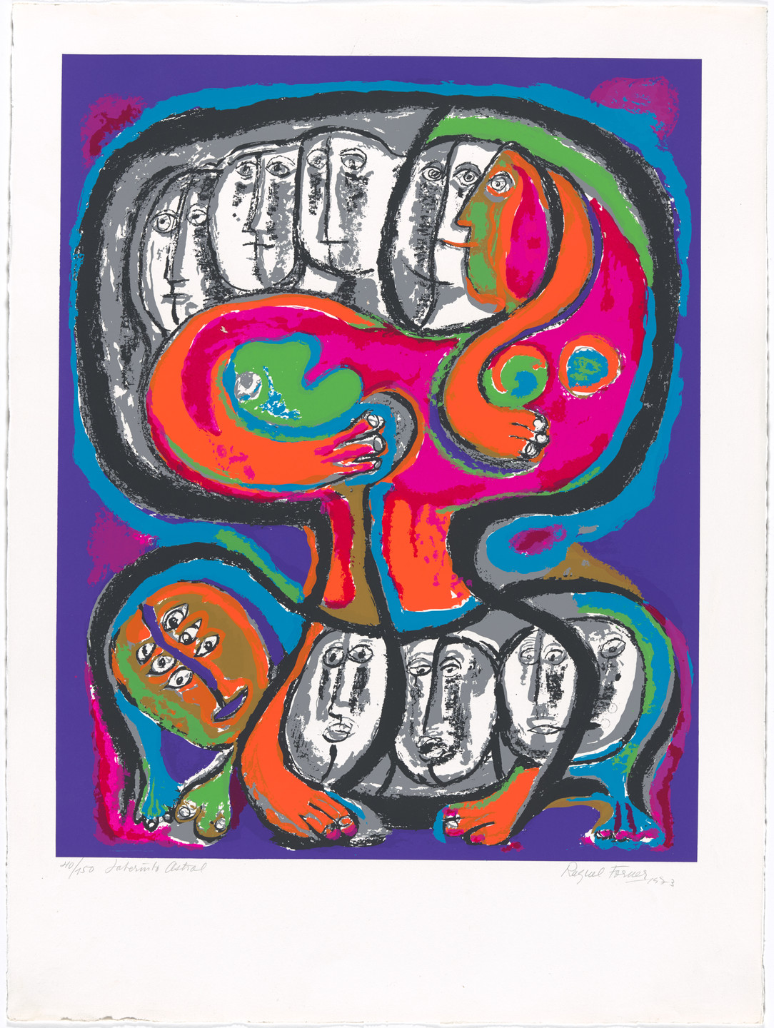Raquel Forner. Astral Labyrinth (Laberinto astral) from AGPA 73: Pan American Graphic Arts (AGPA 73: Artes gráficas panamericanas). 1973