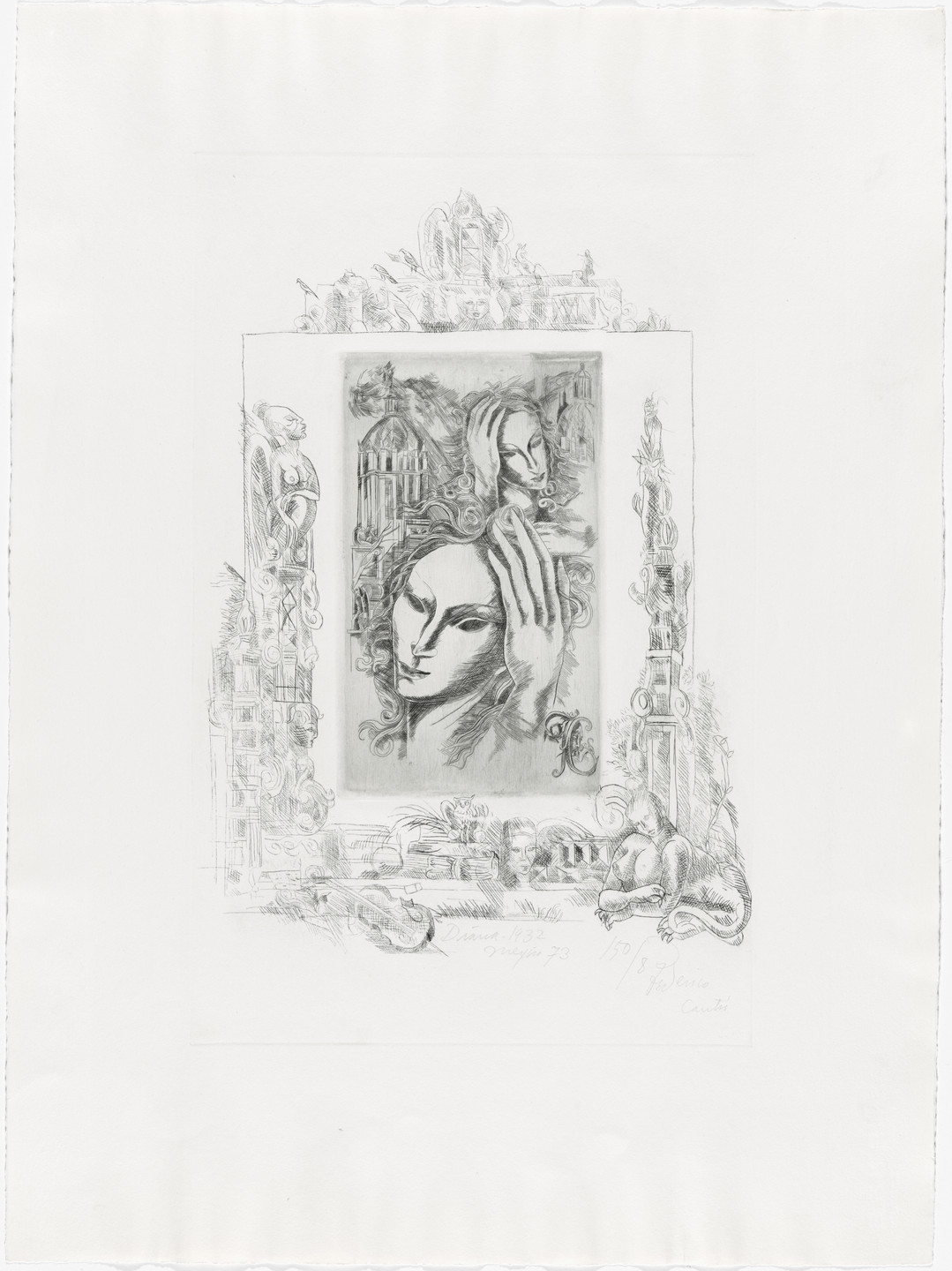 Federico Cantú. Diana 1932 from AGPA 73: Pan American Graphic Arts (AGPA 73: Artes gráficas panamericanas). 1973