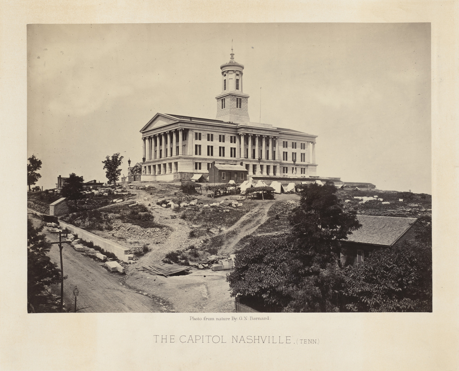 George N. Barnard. The &#34;Capitol,&#34; Nashville, Tennessee from the album Photographic Views of Sherman&#39;s Campaign. 1864-65