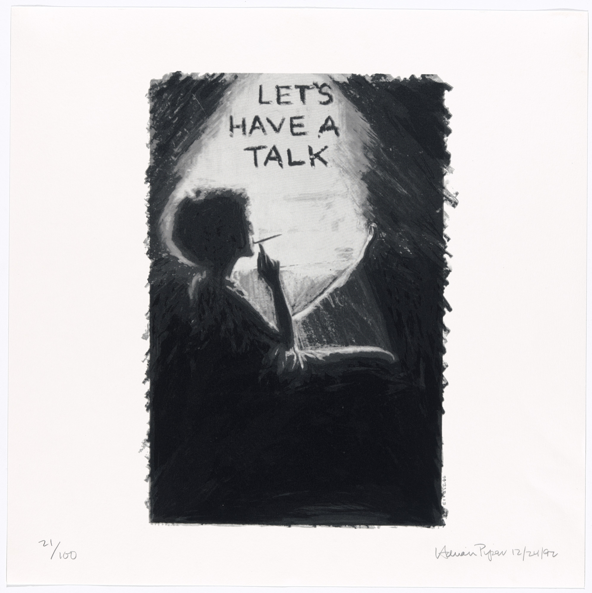 Adrian Piper. Let's Have a Talk from 10: Artist as Catalyst
