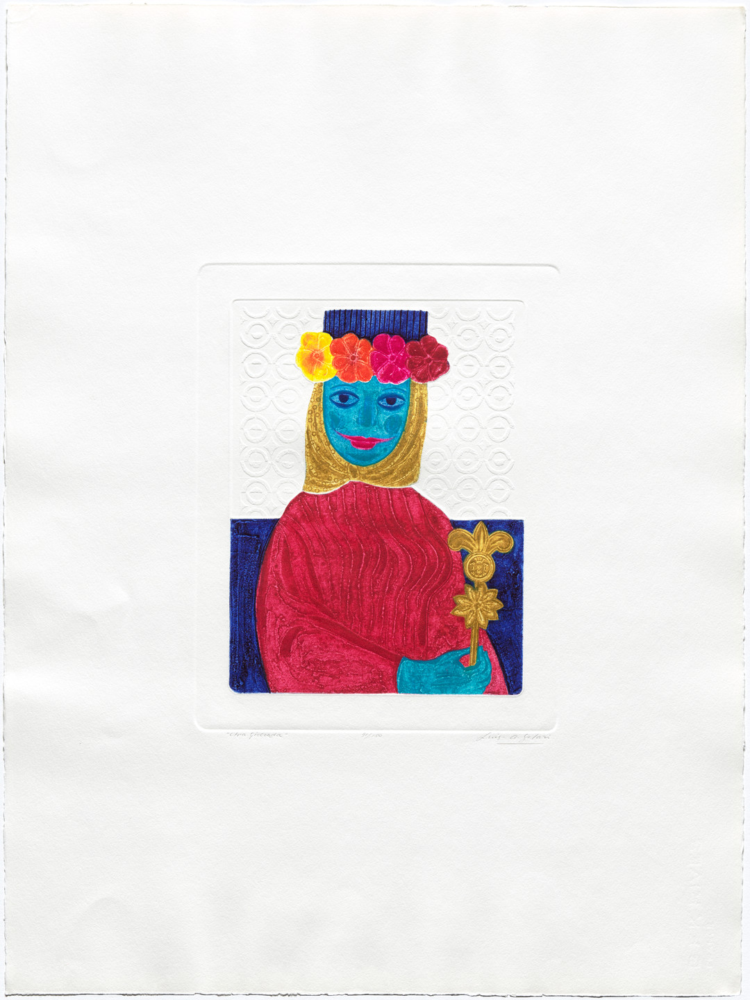 Luis Alberto Solari. The Other Gioconda (La Otra Gioconda) from AGPA 73: Pan American Graphic Arts (AGPA 73: Artes gráficas panamericanas). 1973
