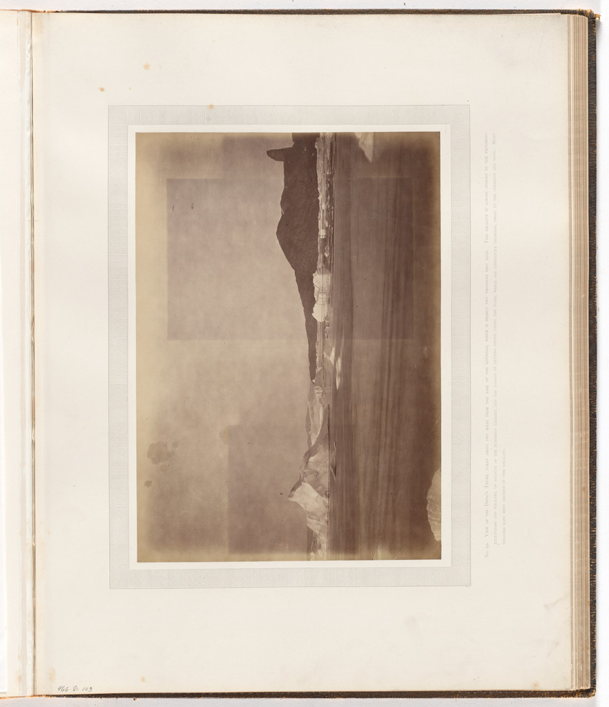 "View of the Devil's Thumb, taken about two miles from the base of the mountain"