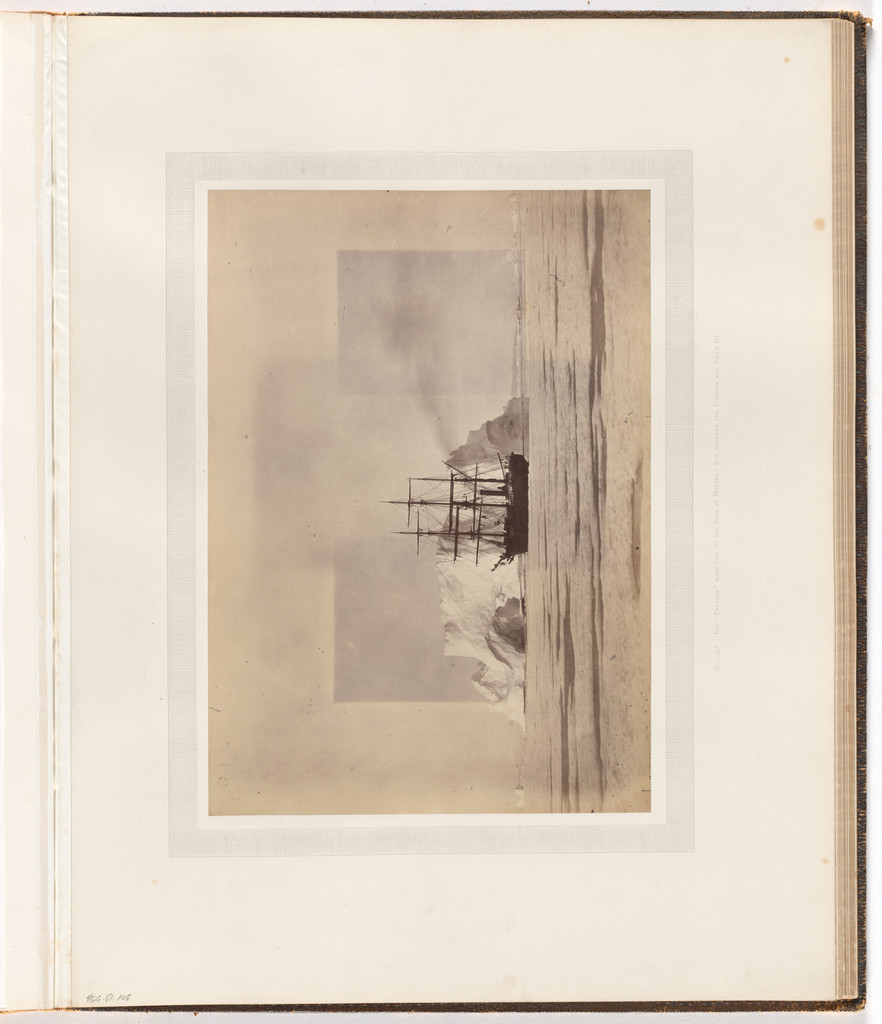 "The "Panther" made fast to the floe in Melville Bay"