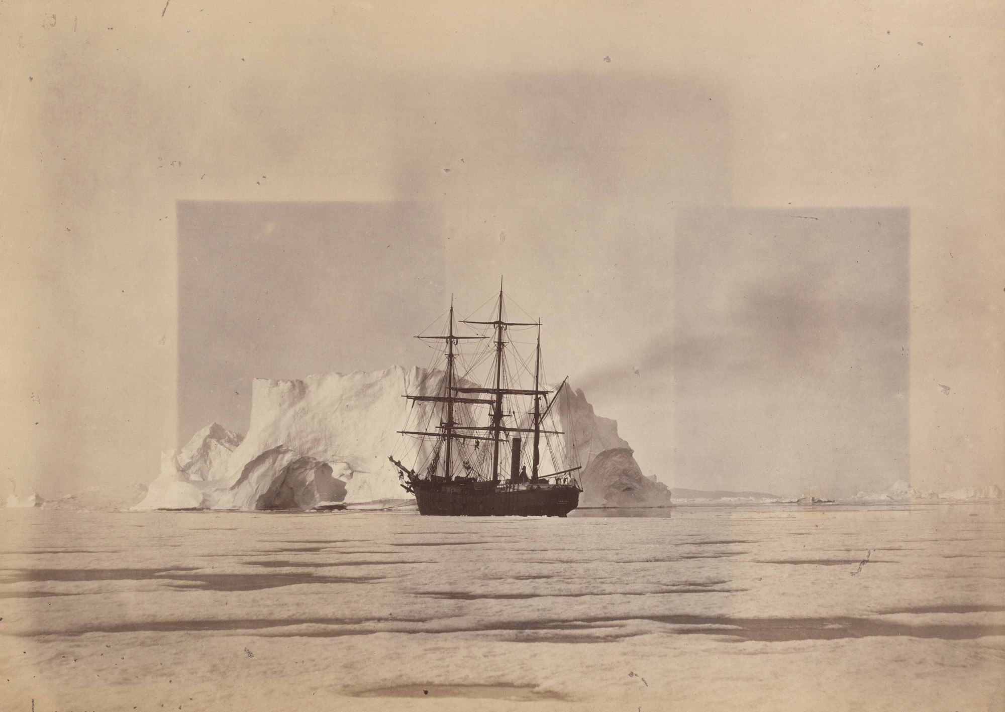 George P. Critcherson, John L. Dunmore, William Bradford. "The "Panther" made fast to the floe in Melville Bay". 1869