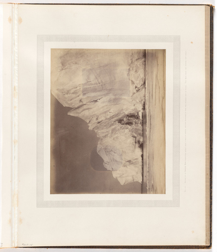 "Section of an immense berg, which was nearly half a mile in length"