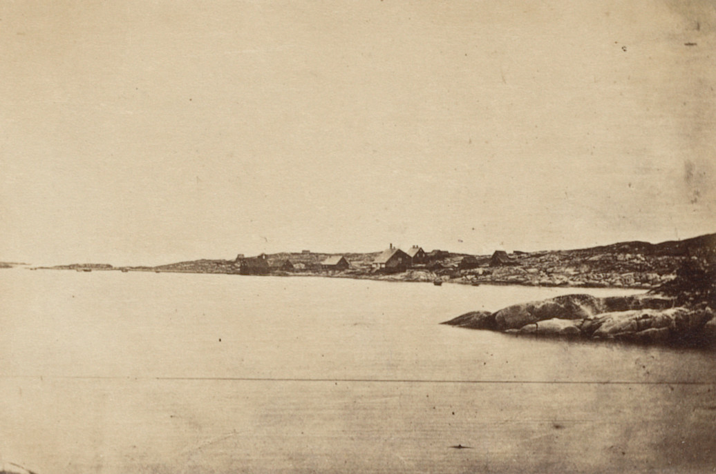 George P. Critcherson, John L. Dunmore, William Bradford. "Godhavn, as seen from the opposite side of the Harbour"