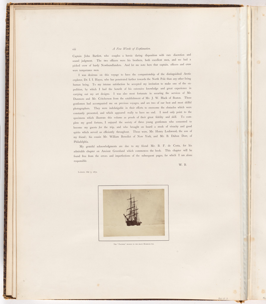 "The "Panther" Moored to the Heavy Hummock Ice"