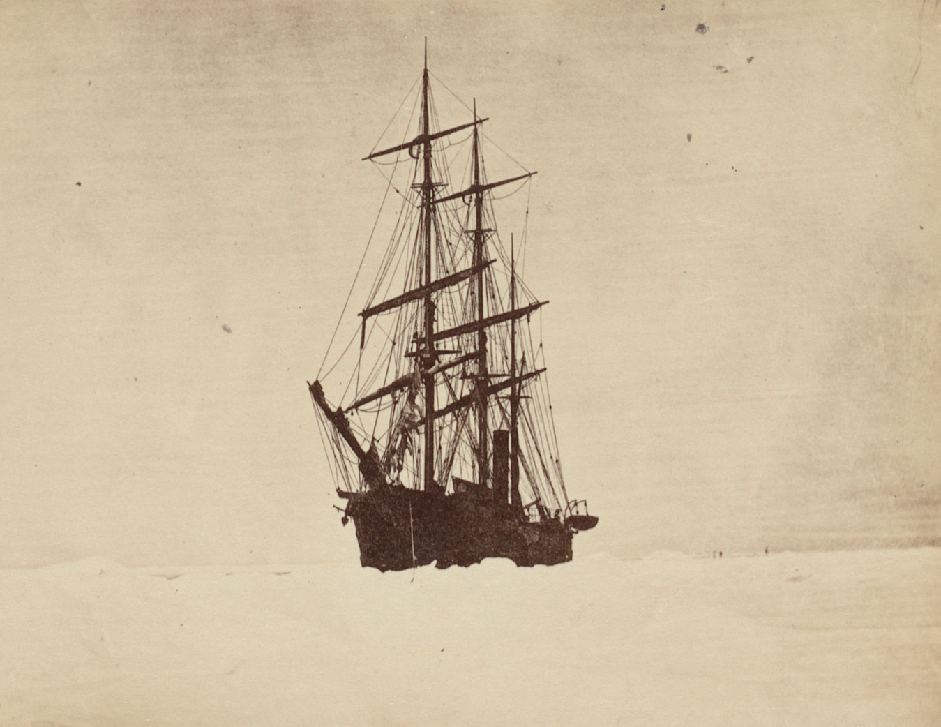 George P. Critcherson, John L. Dunmore, William Bradford. "The "Panther" Moored to the Heavy Hummock Ice". 1869