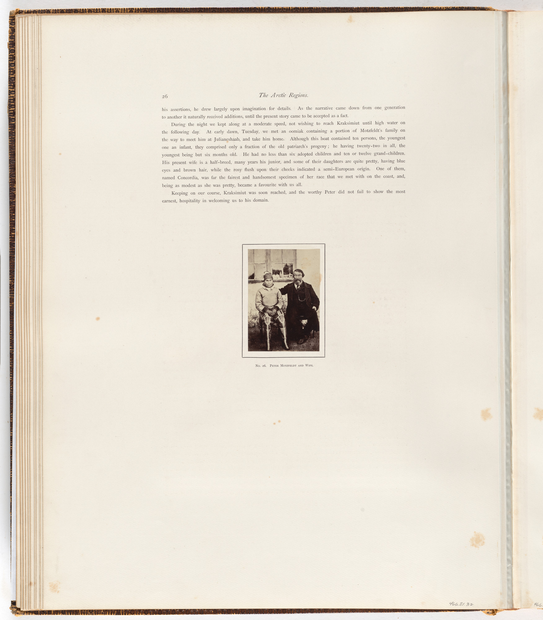 George P. Critcherson, John L. Dunmore, William Bradford. “Peter Motzfeldt and wife”