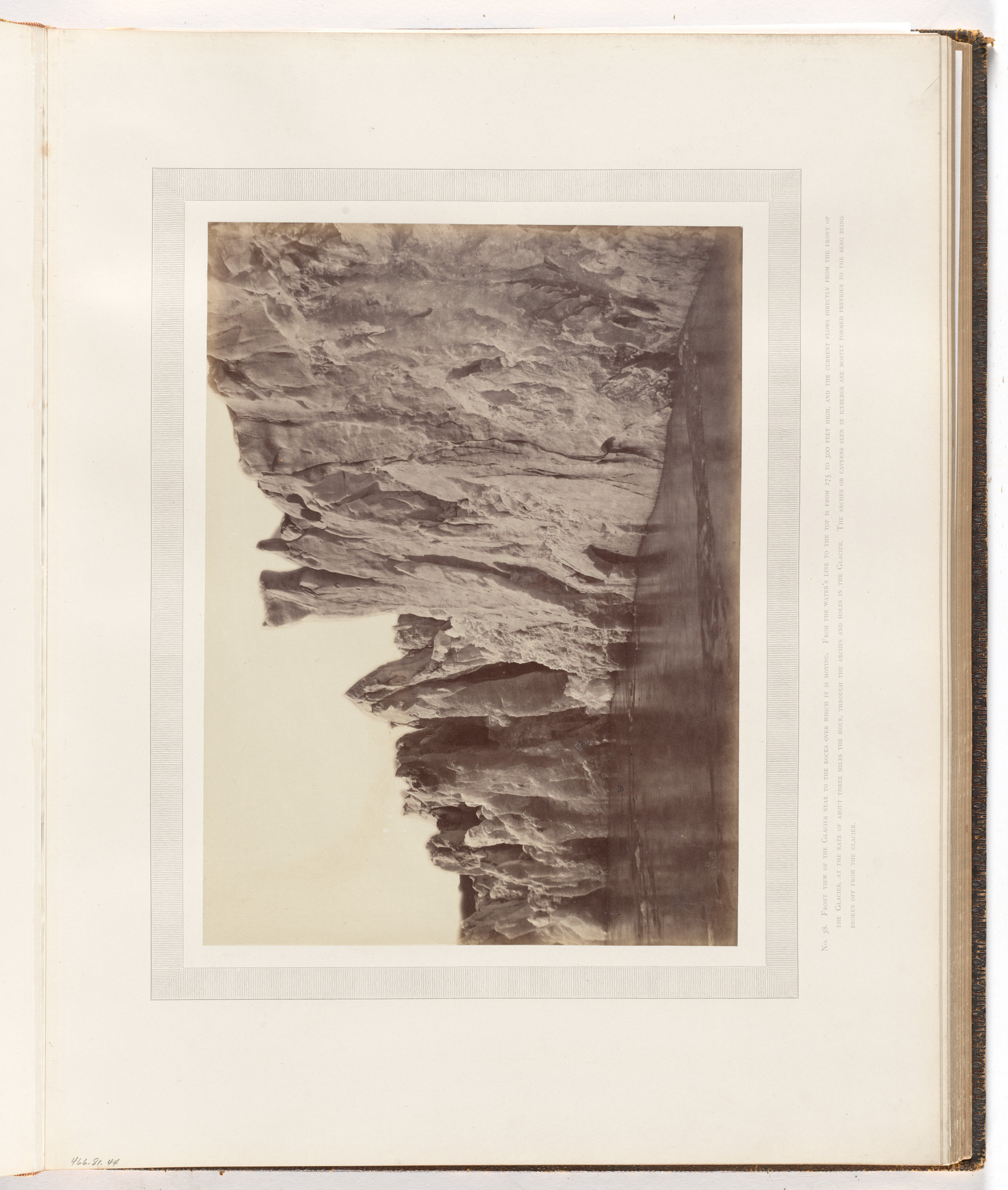 George P. Critcherson, John L. Dunmore, William Bradford. "Front view of the glacier"