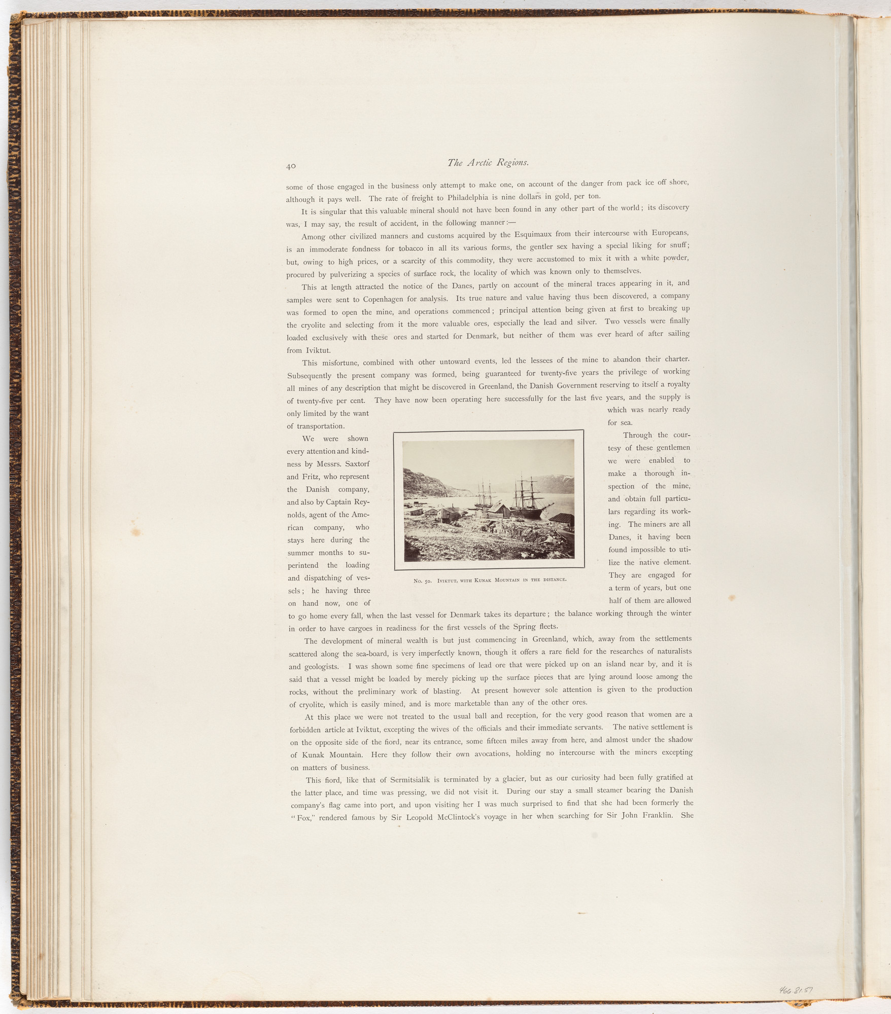 George P. Critcherson, John L. Dunmore, William Bradford. "Iviktut, with Kunak mountain in the distance"