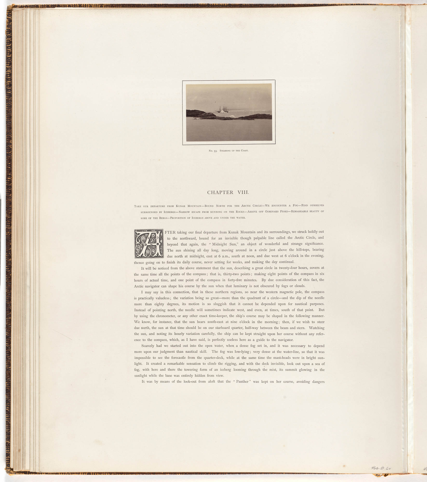 George P. Critcherson, John L. Dunmore, William Bradford. "Steaming up the coast"
