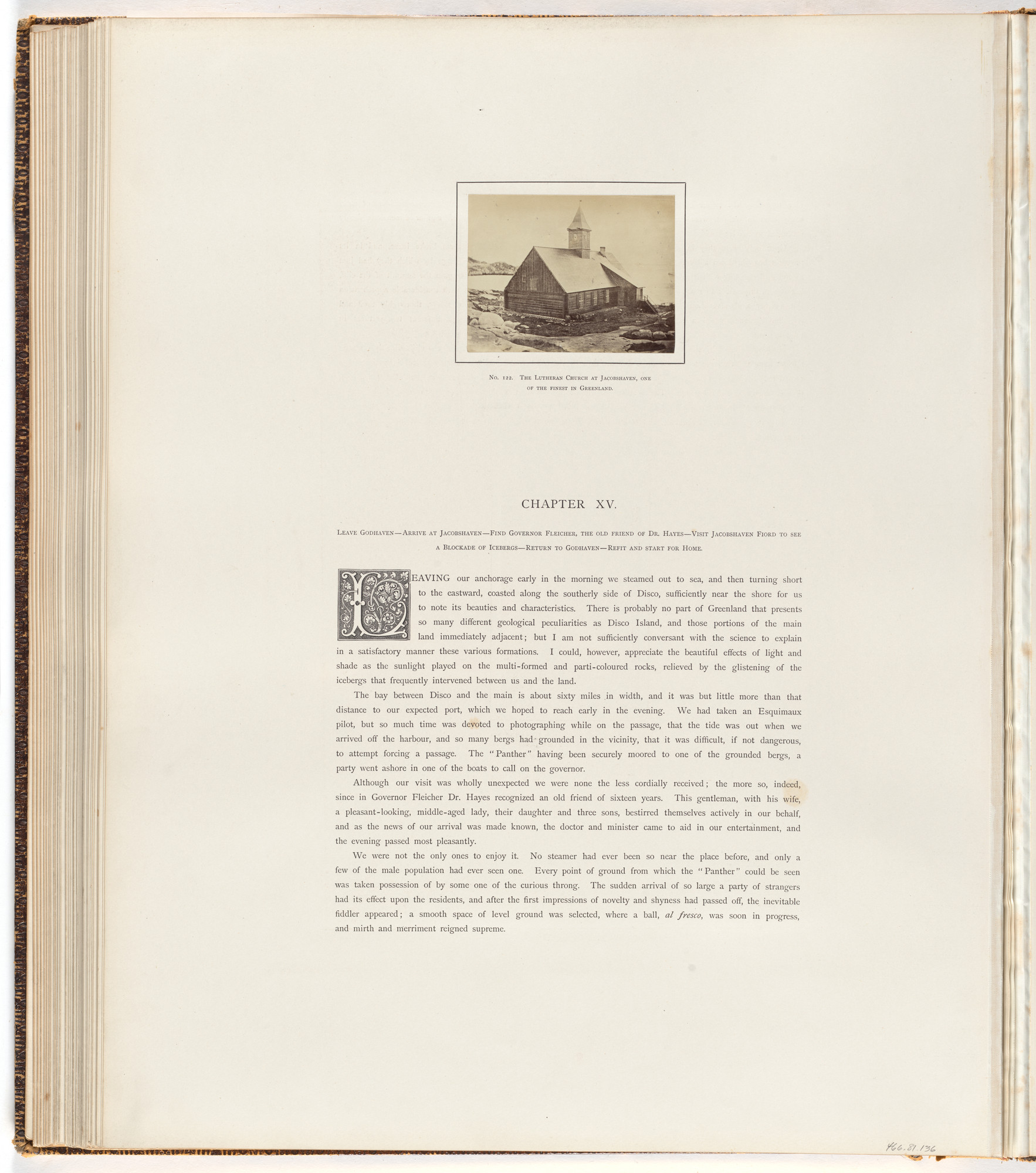 George P. Critcherson, John L. Dunmore, William Bradford. "The Lutheran Church at Jacobshaven, one of the finest in Greenland."