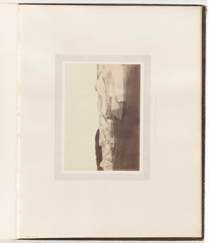 "The coast blockaded by icebergs near Julianeshaab"