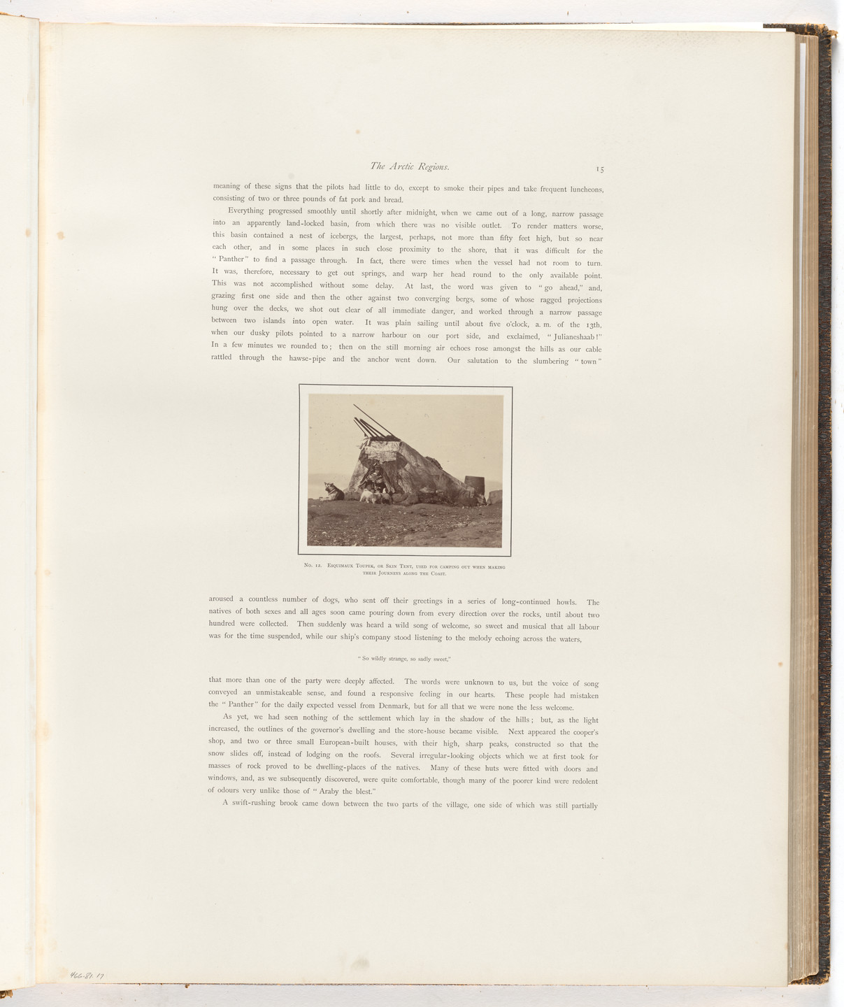 George P. Critcherson, John L. Dunmore, William Bradford. "Esquimaux Toupek, or skin tent". 1869