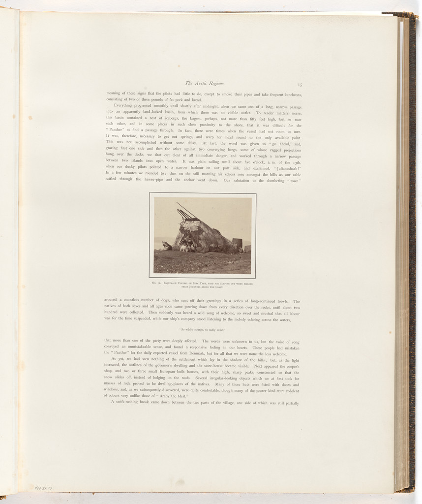 "Esquimaux Toupek, or skin tent"