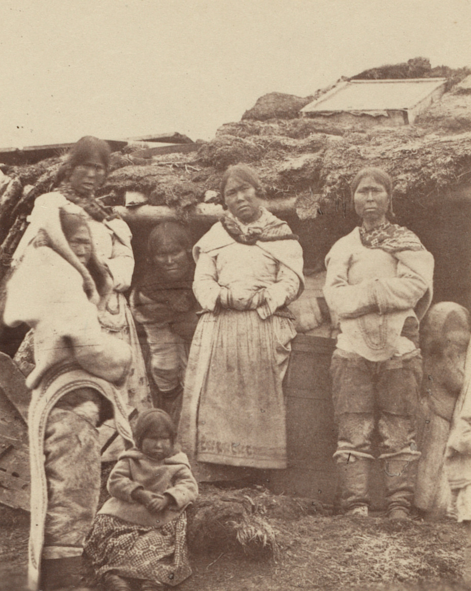 George P. Critcherson, John L. Dunmore, William Bradford. "Group of Esquimaux women and children"