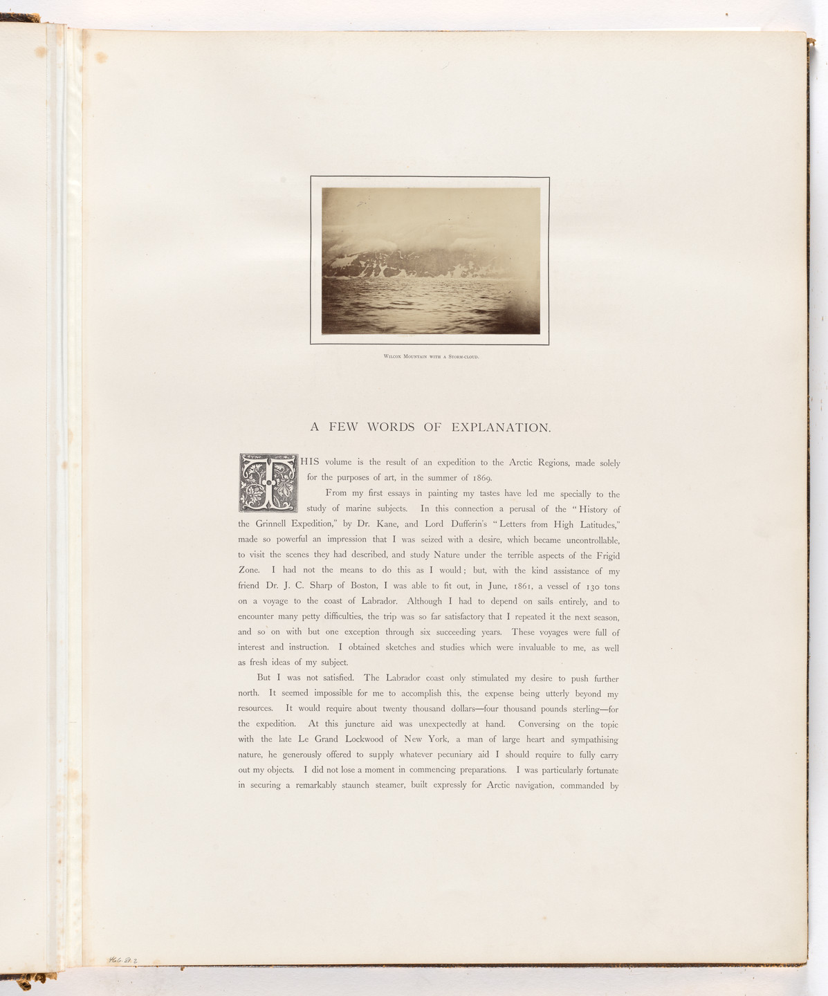 George P. Critcherson, John L. Dunmore, William Bradford. Untitled. 1869