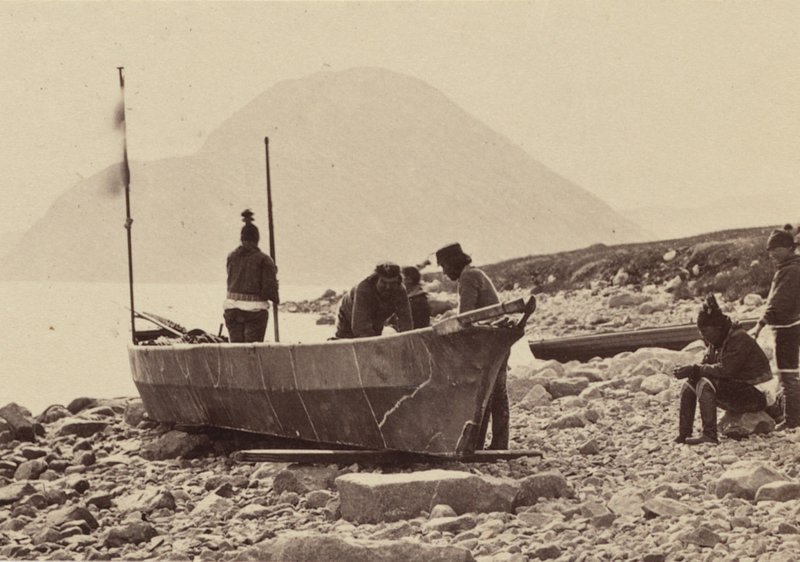 George P. Critcherson, John L. Dunmore, William Bradford. "Oomiak, or woman's boat". 1869