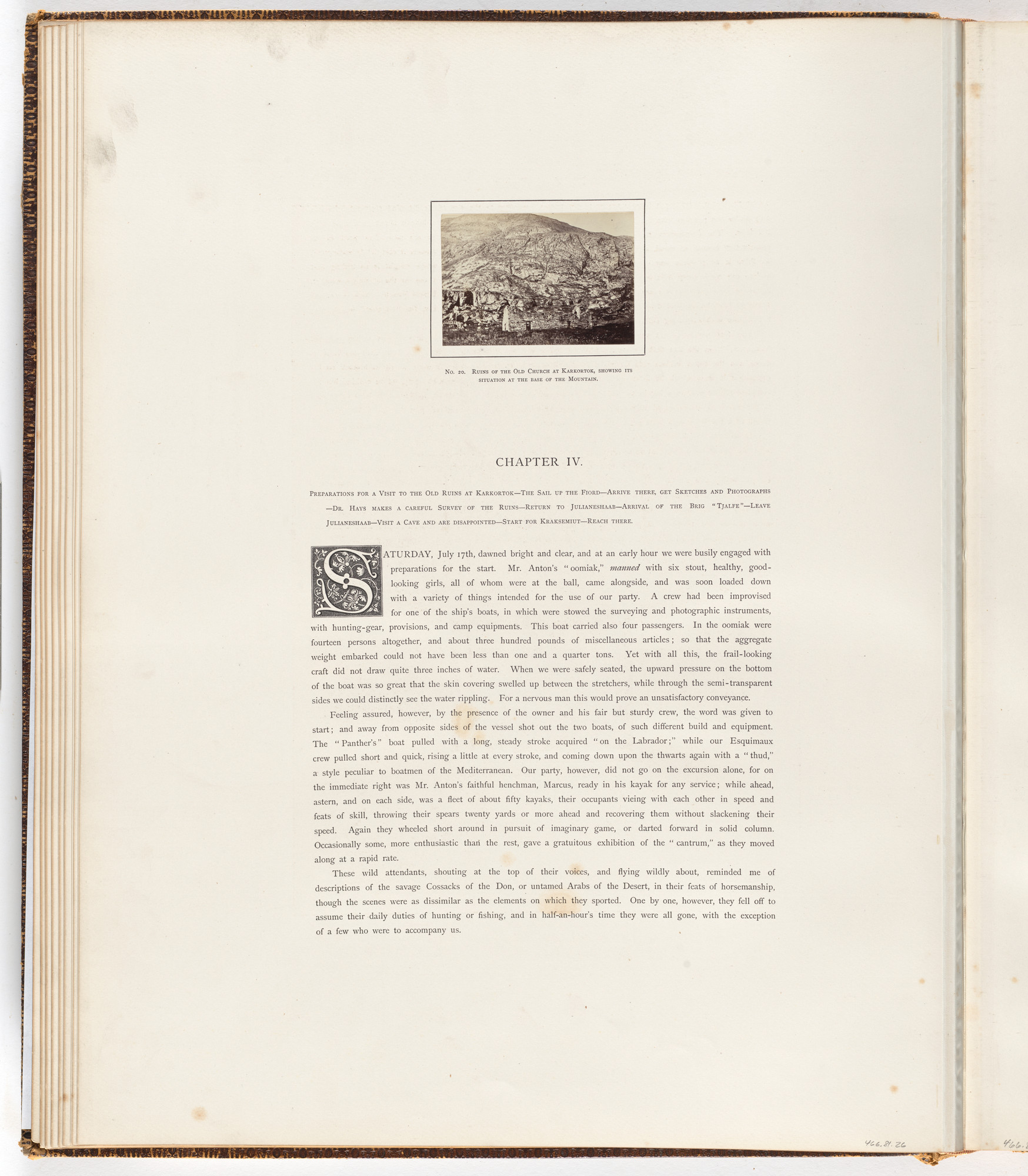 George P. Critcherson, John L. Dunmore, William Bradford. “Ruins of the old church at Krakortok”