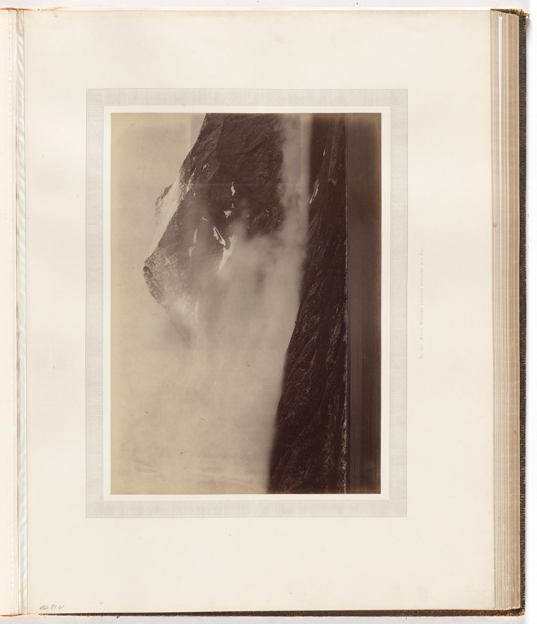 George P. Critcherson, John L. Dunmore, William Bradford. "Kunak mountain partially enveloped in a fog"
