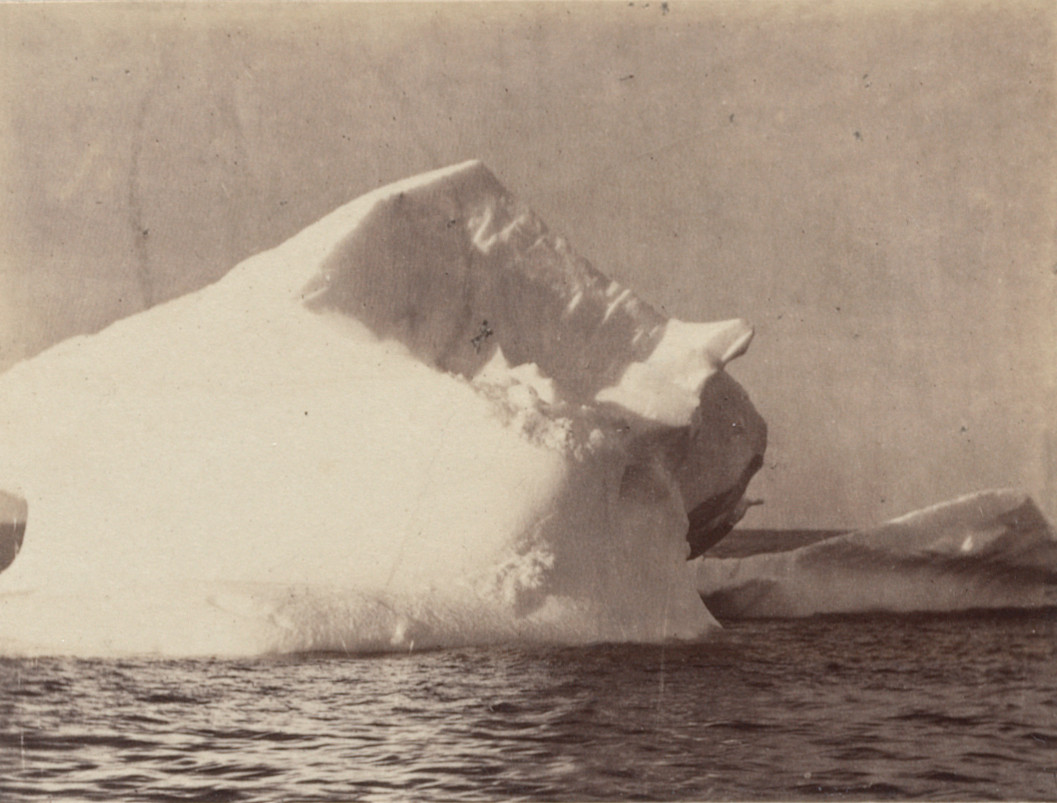 George P. Critcherson, John L. Dunmore, William Bradford. "Instantaneous view of iceberg"