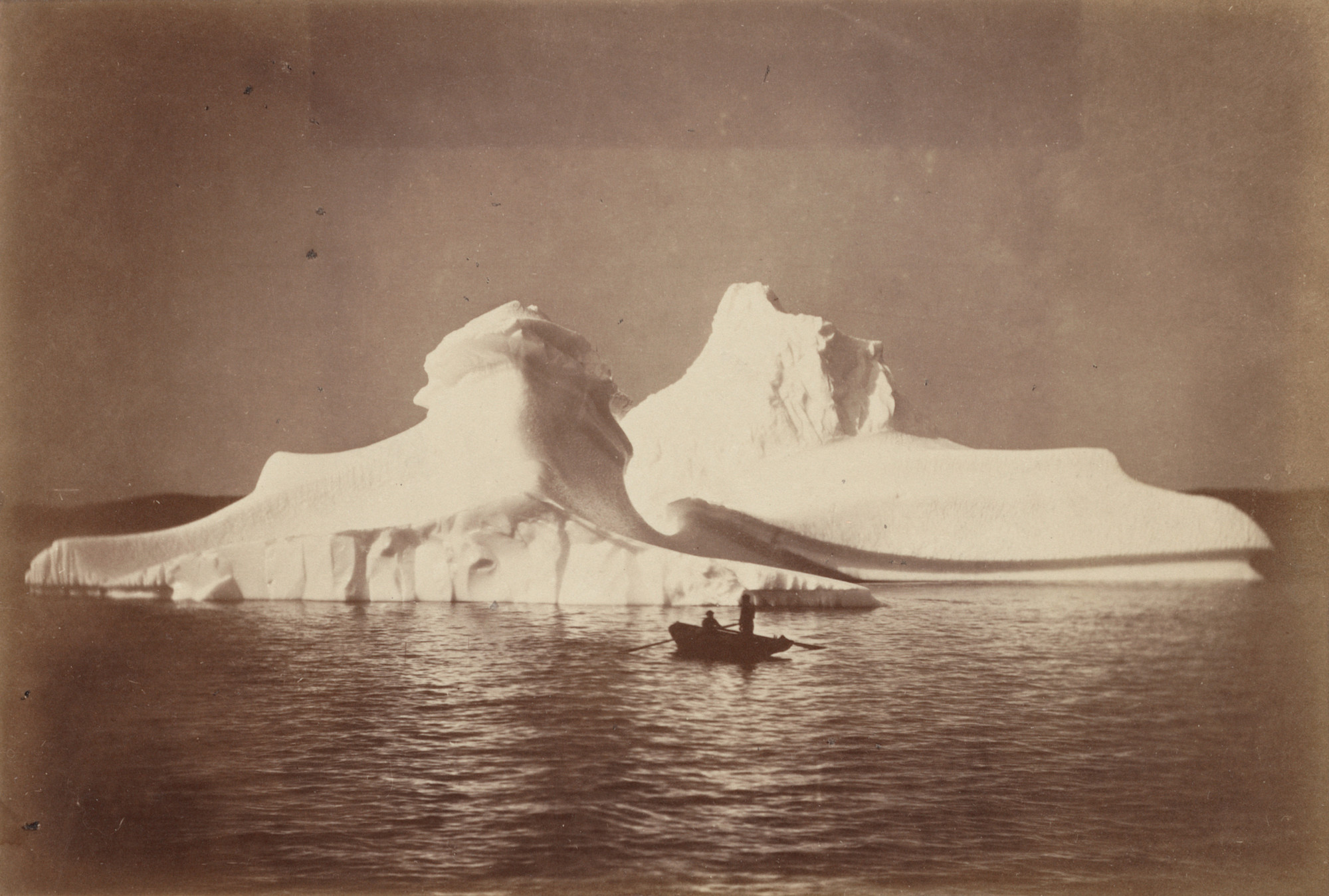 George P. Critcherson, John L. Dunmore, William Bradford. "Instantaneous View of Icebergs Which, From their Similarity and Beauty, We Named the Twins". 1869