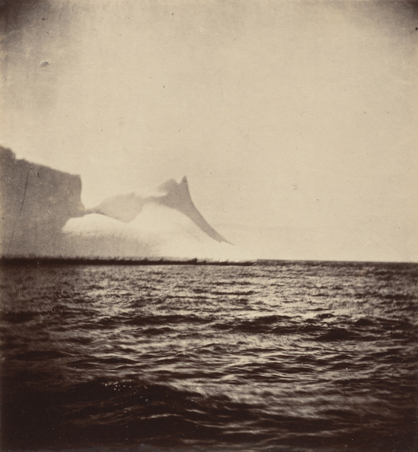 George P. Critcherson, John L. Dunmore, William Bradford. "Instantaneous view of iceberg"