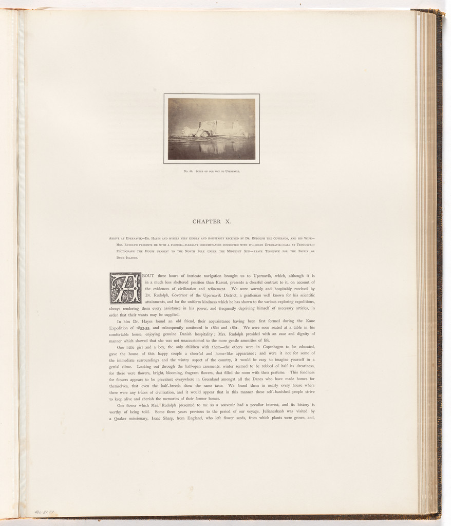 "Scene on our way to Upernavik"