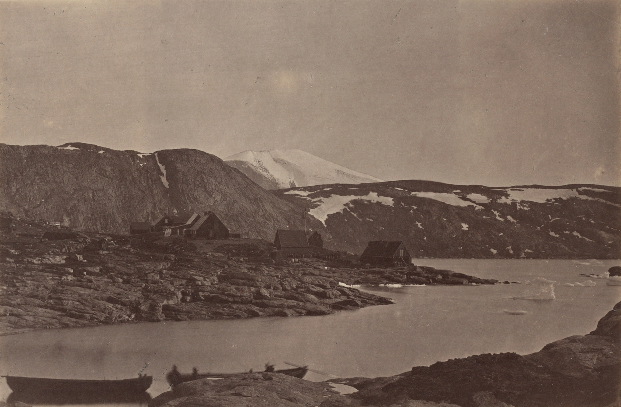 George P. Critcherson, John L. Dunmore, William Bradford. "View of Upernavik, the most northern settlement on the globe"