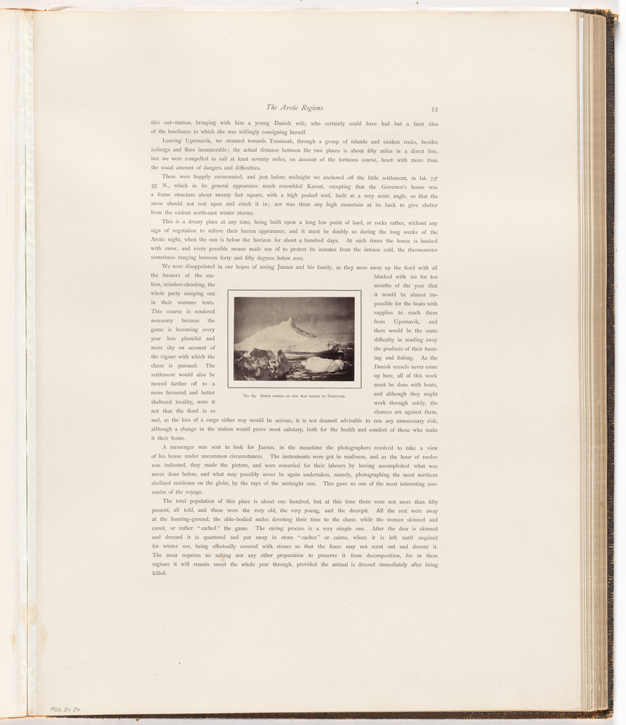 "Bergs passed on our way north to Tessiusak"