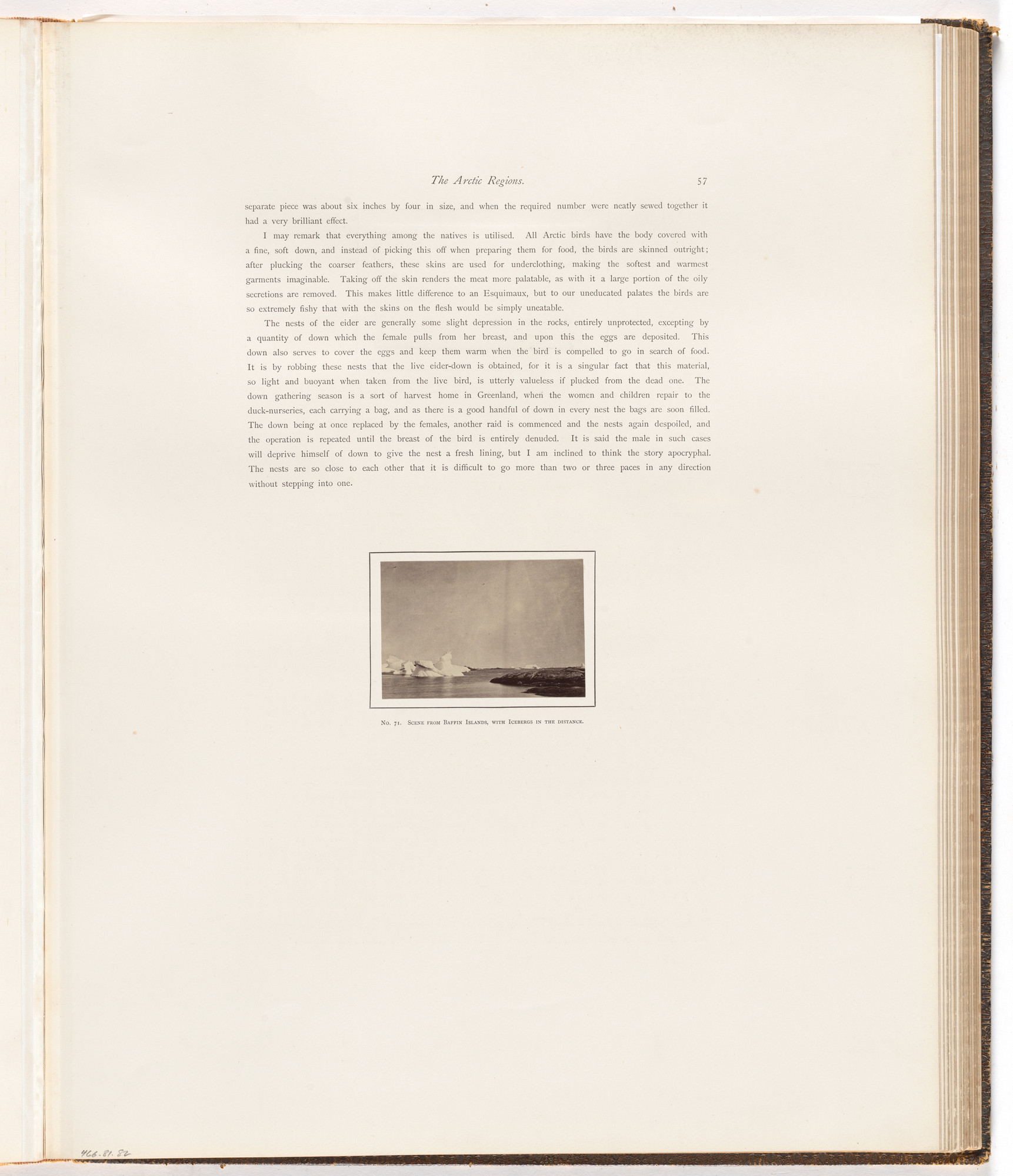 George P. Critcherson, John L. Dunmore, William Bradford. "Scene from Baffin Islands, with icebergs in the distance"