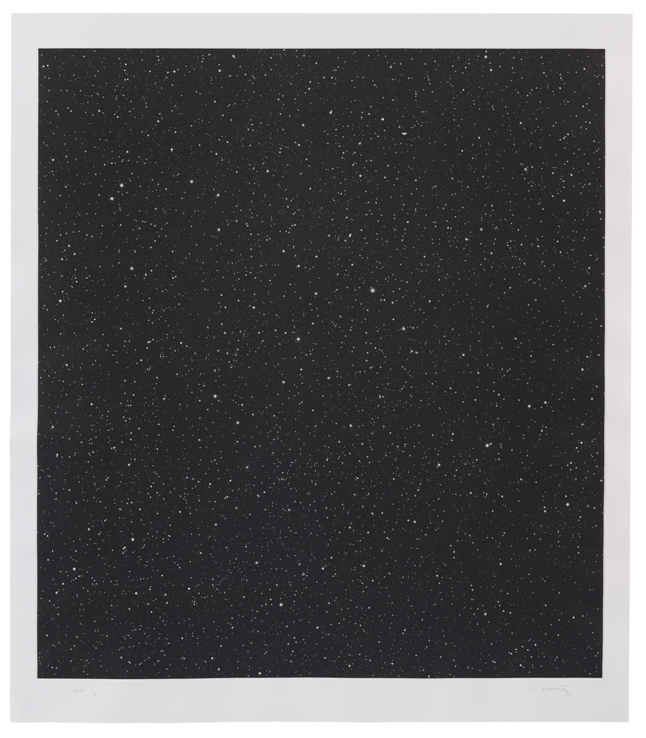 Vija Celmins. Untitled (Large Night Sky). 2016