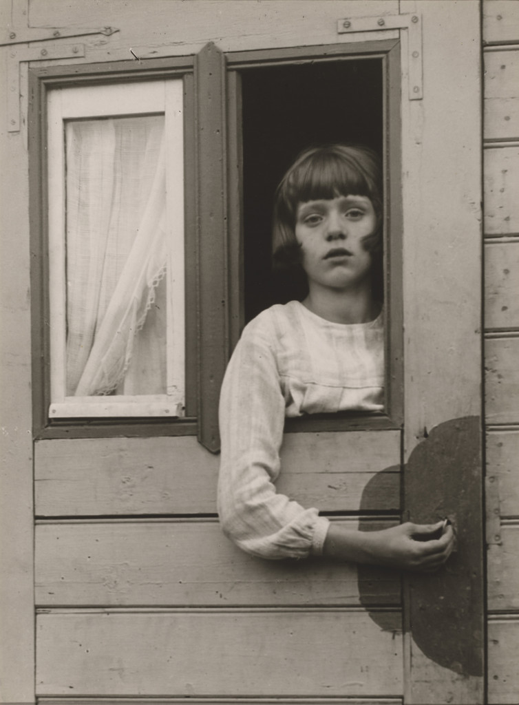 Young Girl in Circus Caravan