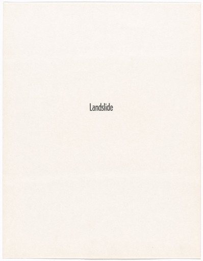 Landslide, no. 1
