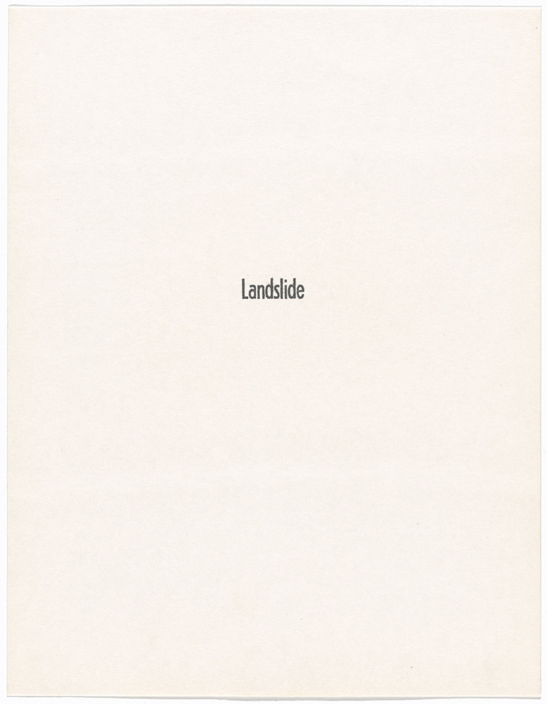 Landslide, no. 1