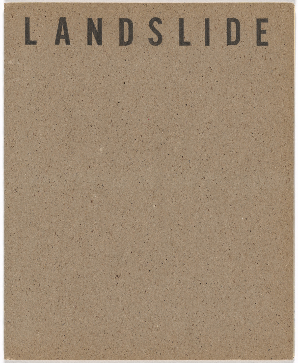 William Leavitt, Bas Jan Ader. Landslide, no. 4. 1969
