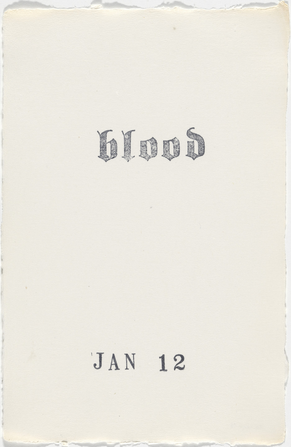 Kiki Smith. Untitled (Book of Hours). 1986–2003