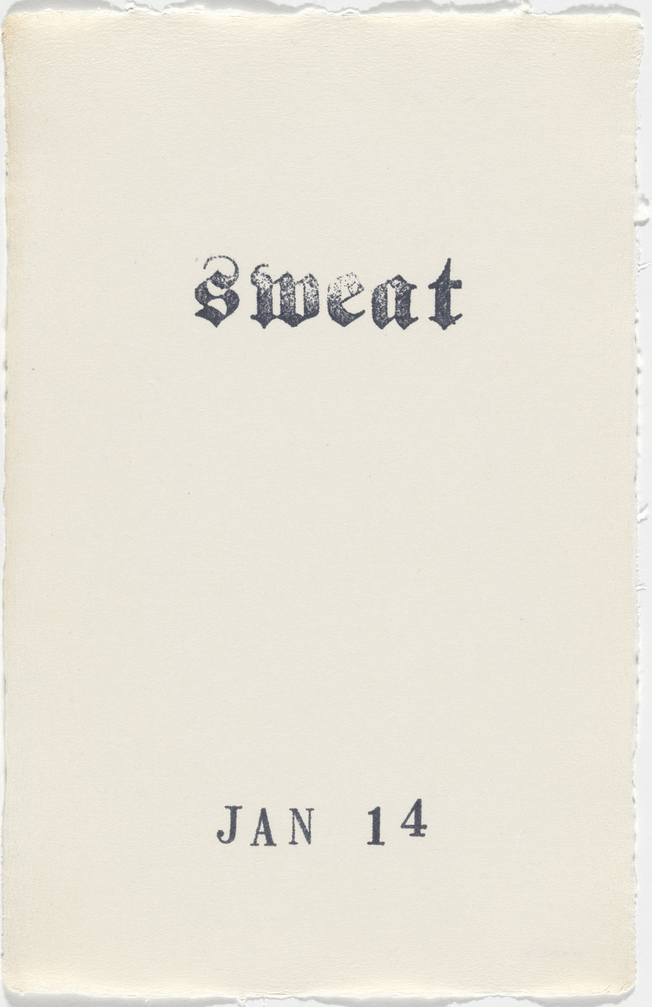 Kiki Smith. Untitled (Book of Hours). 1986–2003