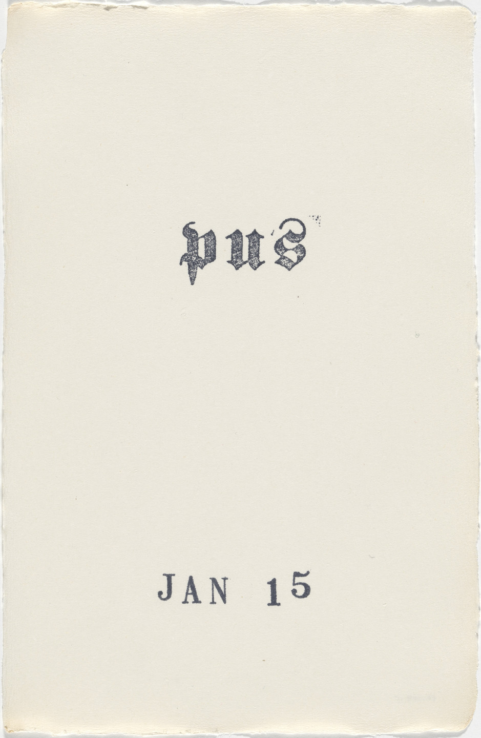 Kiki Smith. Untitled (Book of Hours). 1986–2003