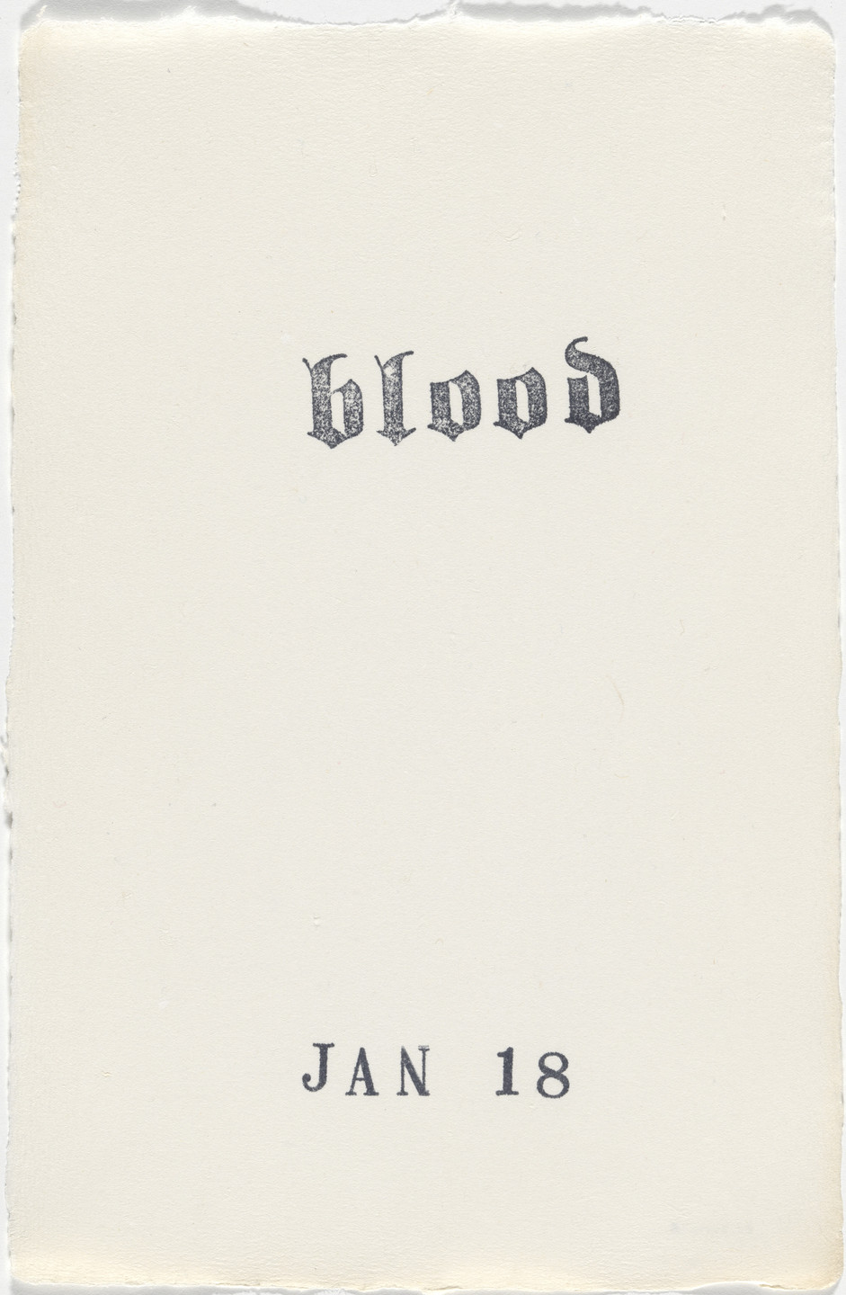 Kiki Smith. Untitled (Book of Hours). 1986–2003