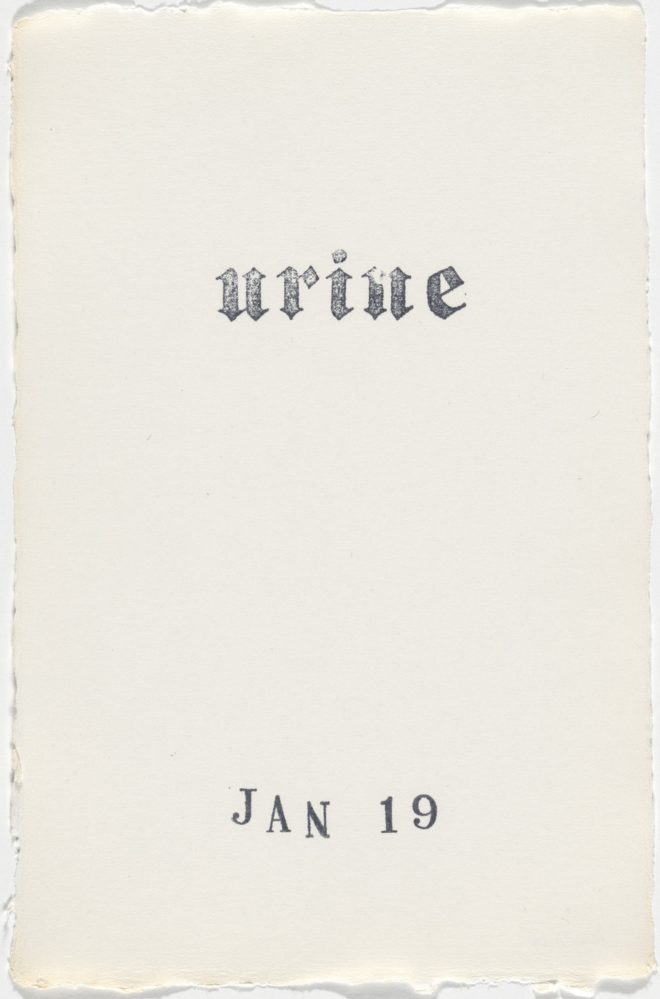 Kiki Smith. Untitled (Book of Hours). 1986–2003
