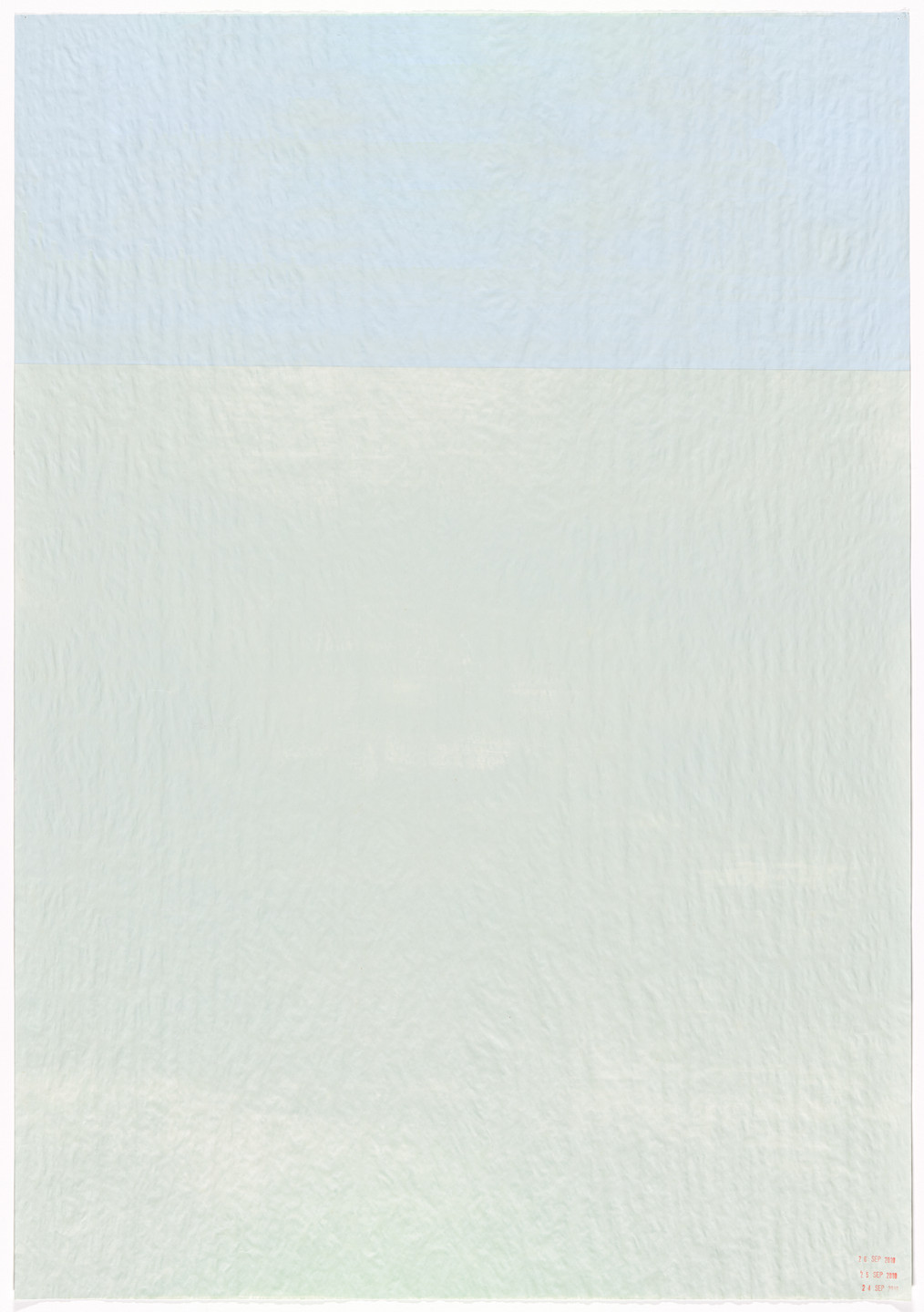 Bernardo Ortiz Campo. Untitled Diptych (I Am Never Awake. September 24–26) (Nunca estoy despierto. 24–26 de sept). 2010
