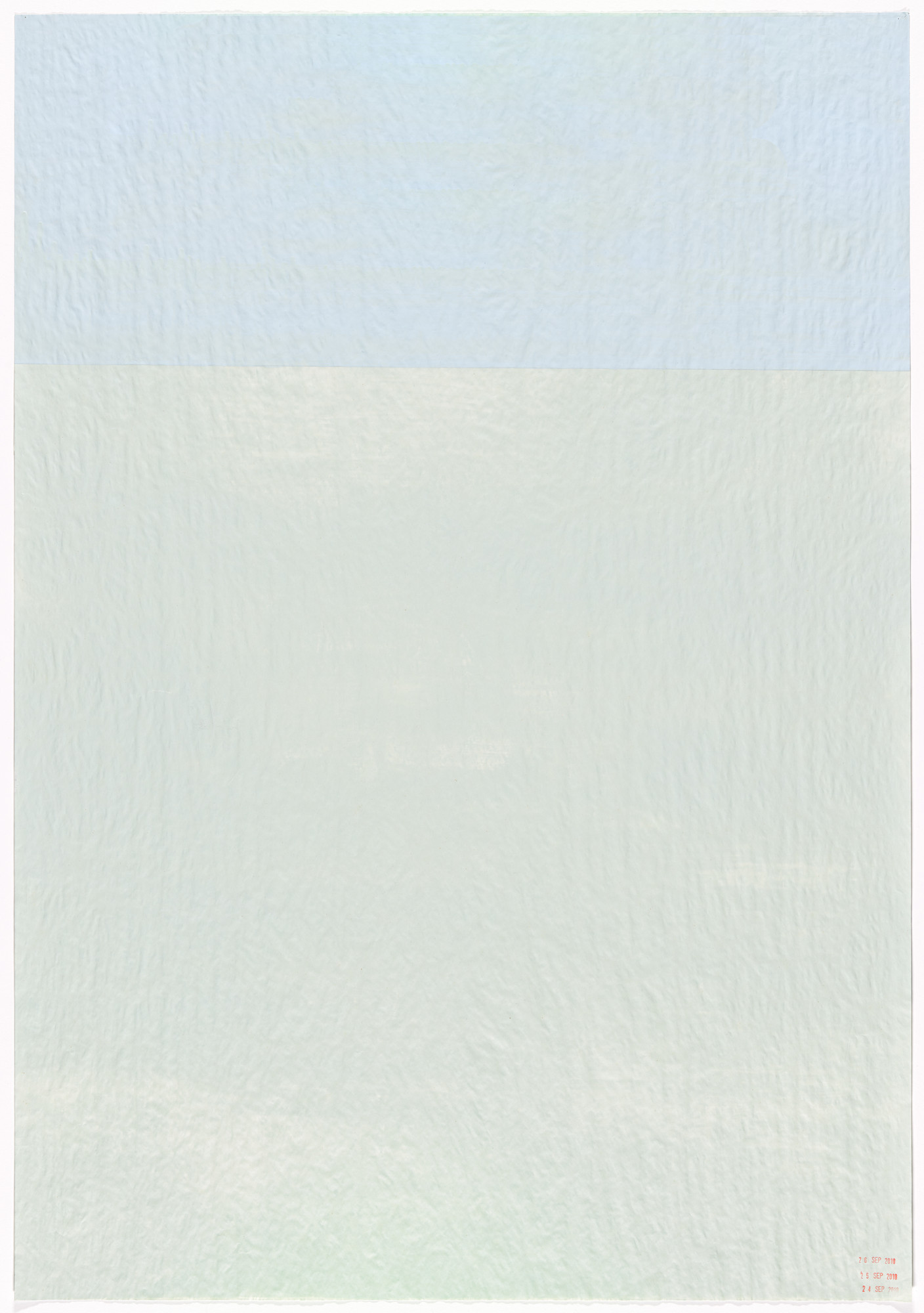 Bernardo Ortiz Campo. Untitled Diptych (I Am Never Awake. September 24–26) (Nunca estoy despierto. 24–26 de sept). 2010