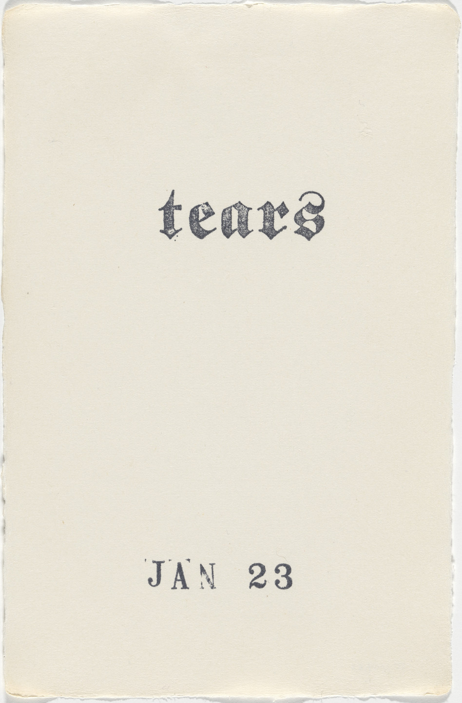 Kiki Smith. Untitled (Book of Hours). 1986–2003