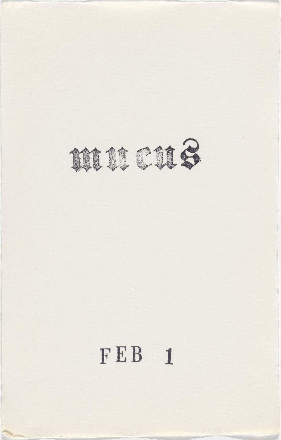 Kiki Smith. Untitled (Book of Hours). 1986–2003