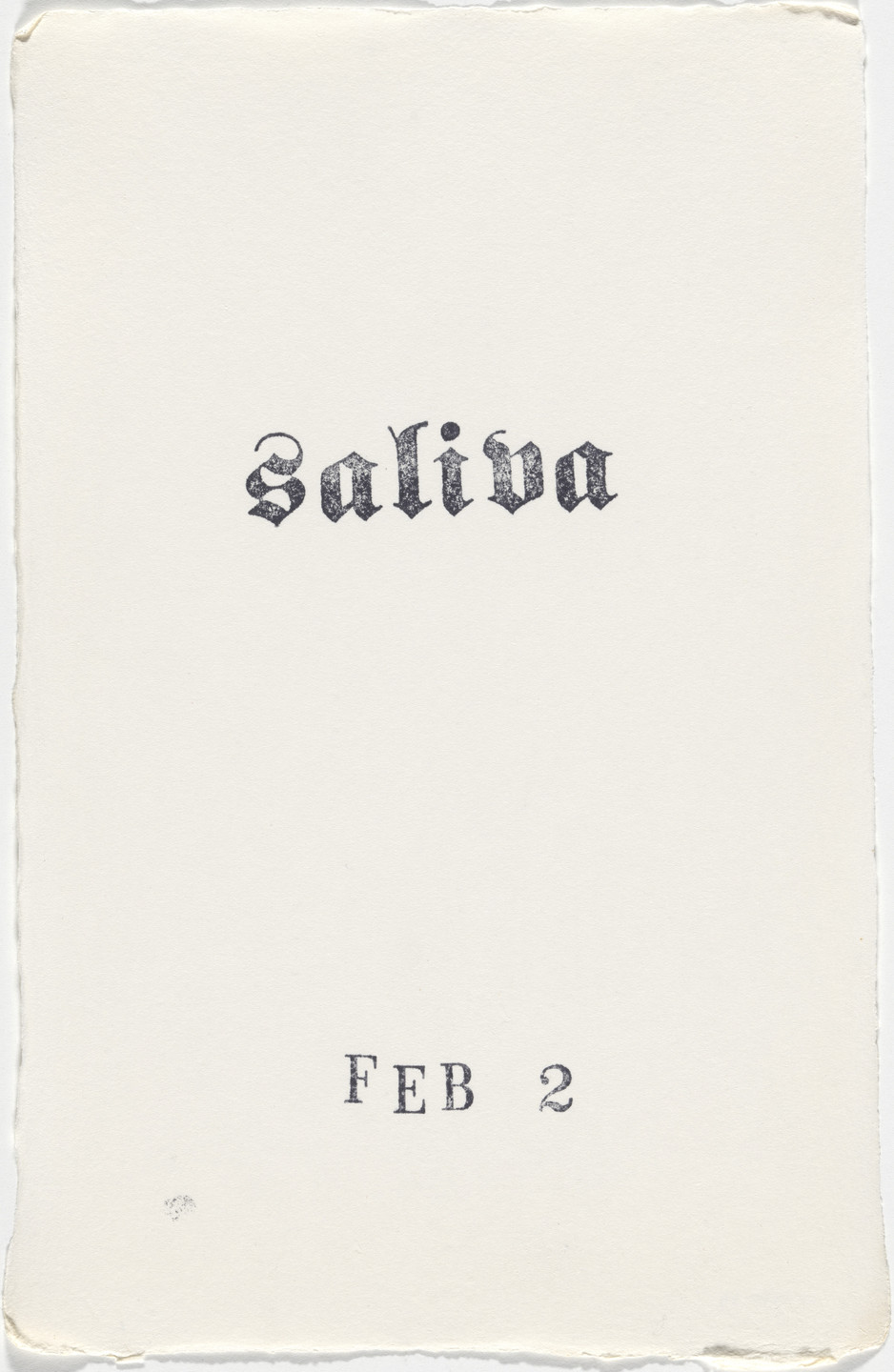 Kiki Smith. Untitled (Book of Hours). 1986–2003