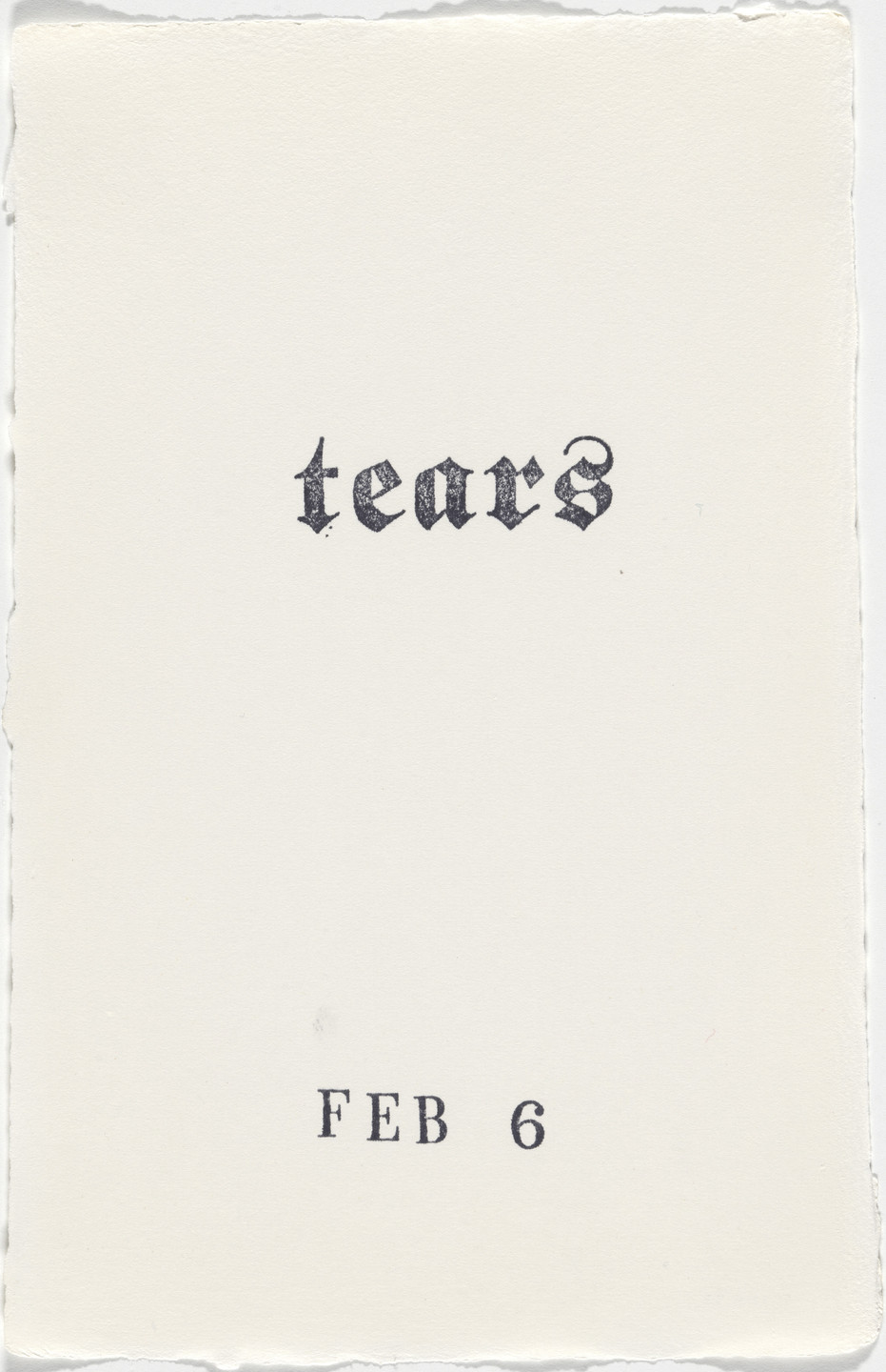Kiki Smith. Untitled (Book of Hours). 1986–2003