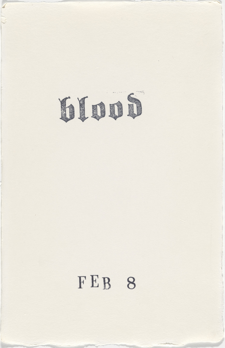 Kiki Smith. Untitled (Book of Hours). 1986–2003