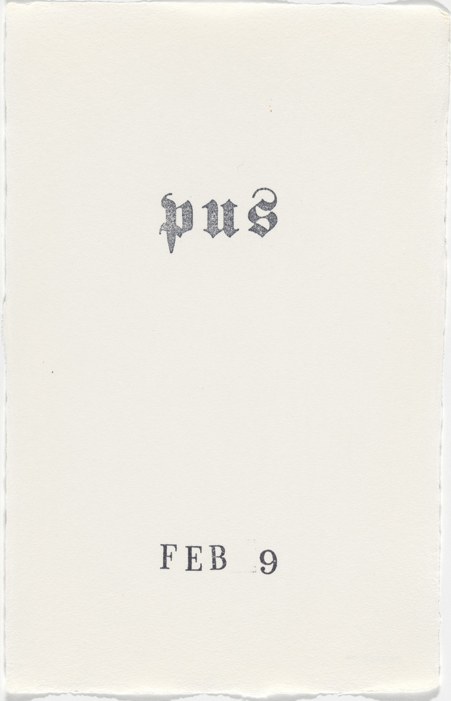 Kiki Smith. Untitled (Book of Hours). 1986–2003